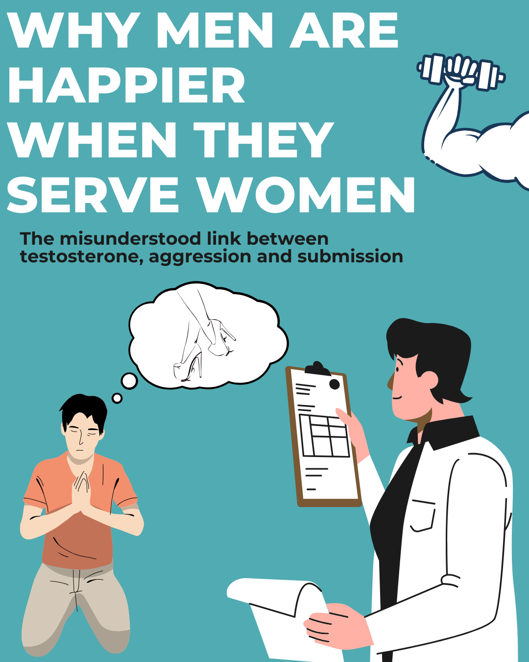 Men Are Happier When Serving Women