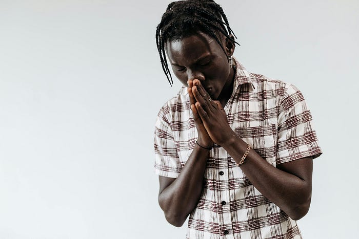 Man praying