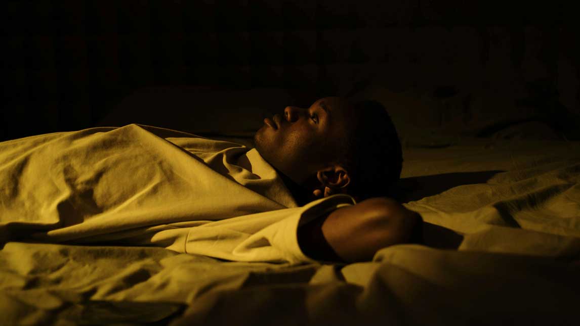 Man during sleepless night