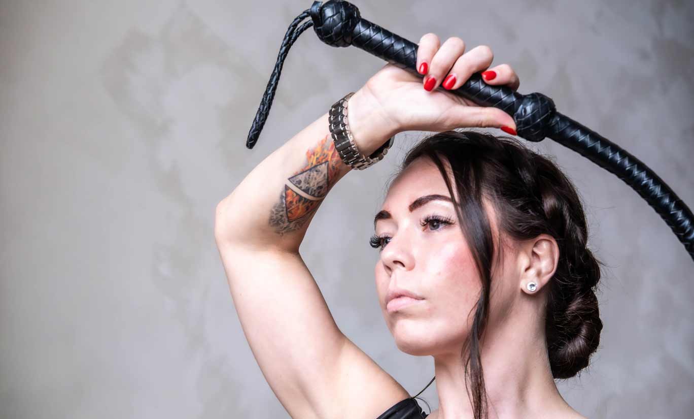 Woman confidently taking the lead in a relationship setting
